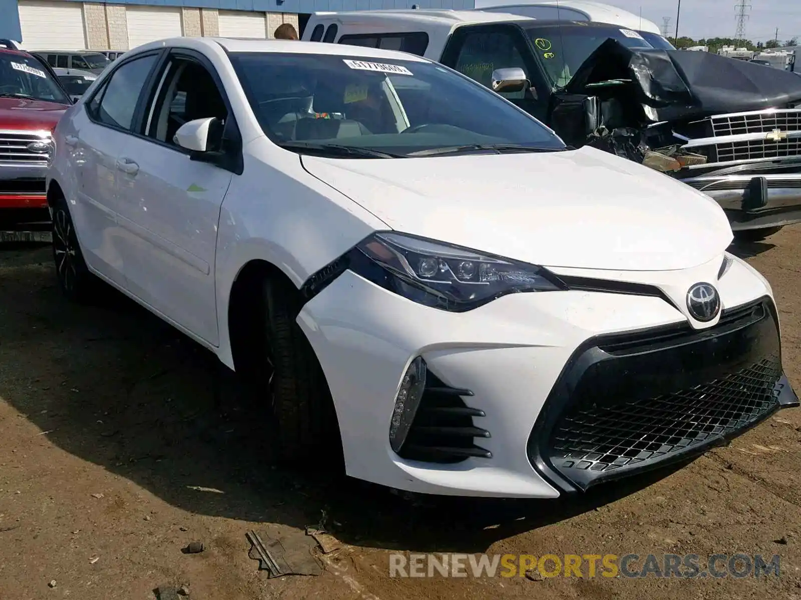 1 Photograph of a damaged car 2T1BURHE7KC203350 TOYOTA COROLLA 2019