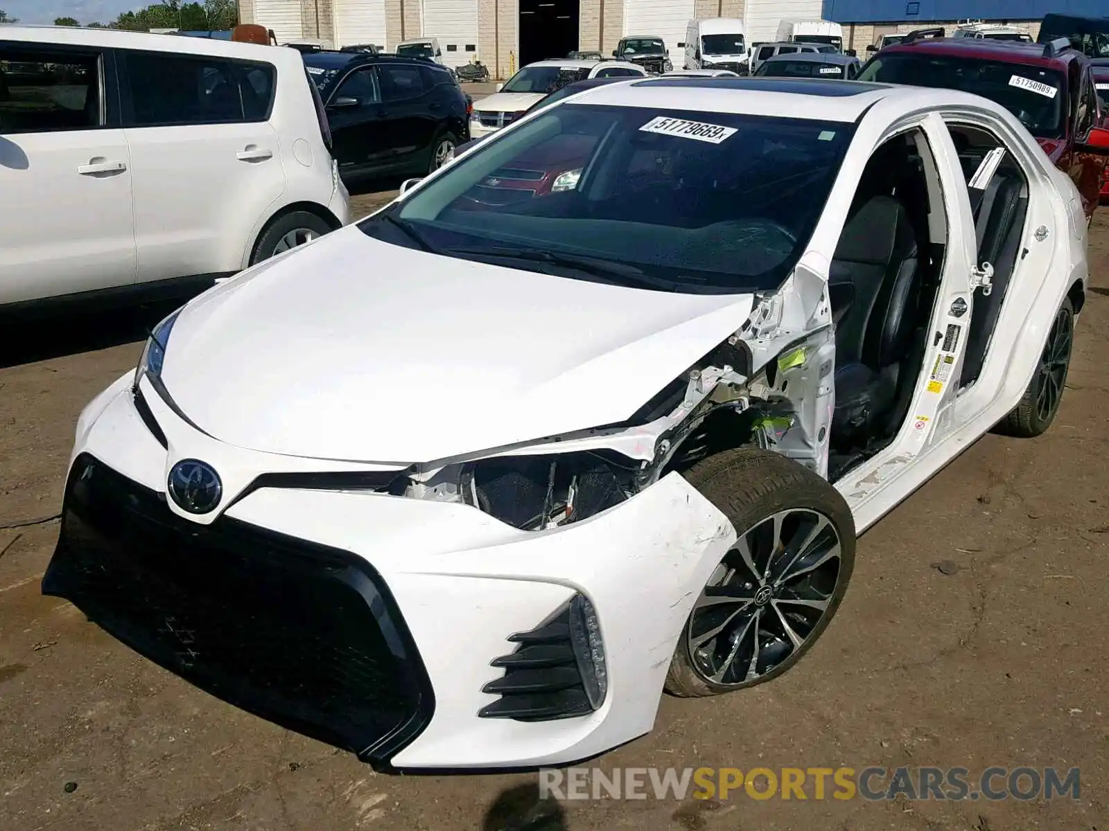 2 Photograph of a damaged car 2T1BURHE7KC203350 TOYOTA COROLLA 2019