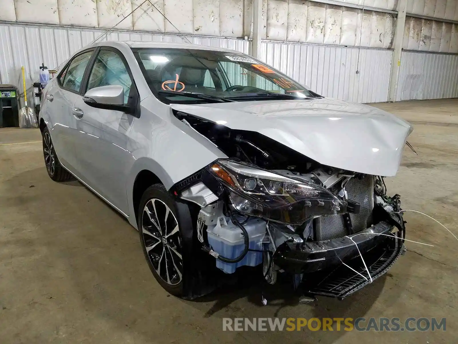 1 Photograph of a damaged car 2T1BURHE7KC203364 TOYOTA COROLLA 2019