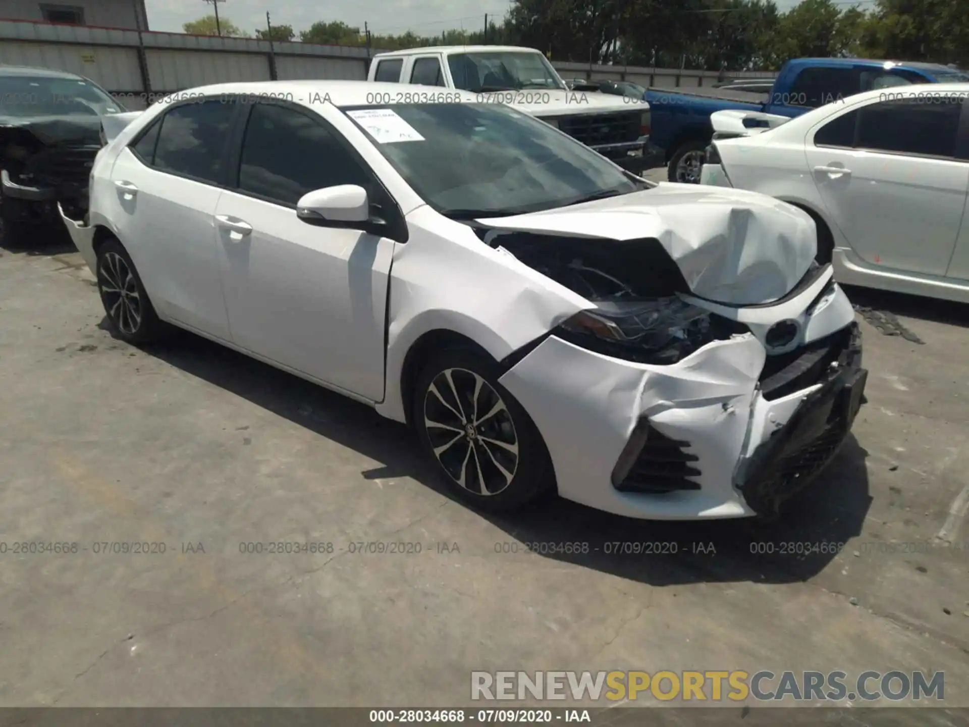 1 Photograph of a damaged car 2T1BURHE7KC203753 TOYOTA COROLLA 2019