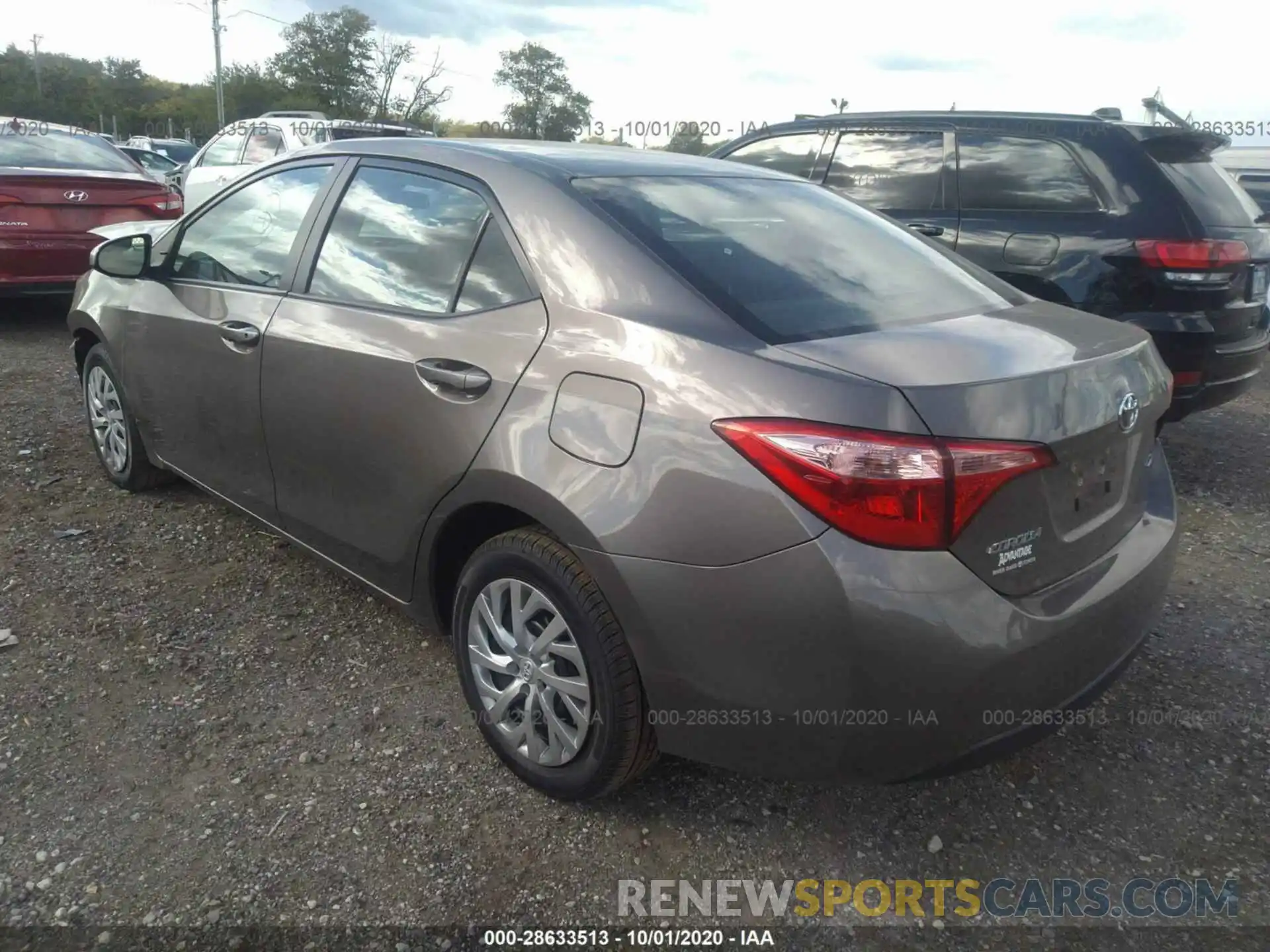 3 Photograph of a damaged car 2T1BURHE7KC203767 TOYOTA COROLLA 2019