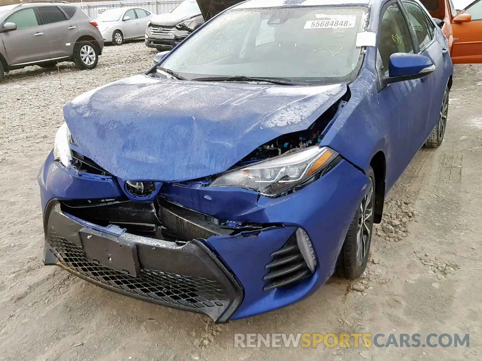 2 Photograph of a damaged car 2T1BURHE7KC204126 TOYOTA COROLLA 2019