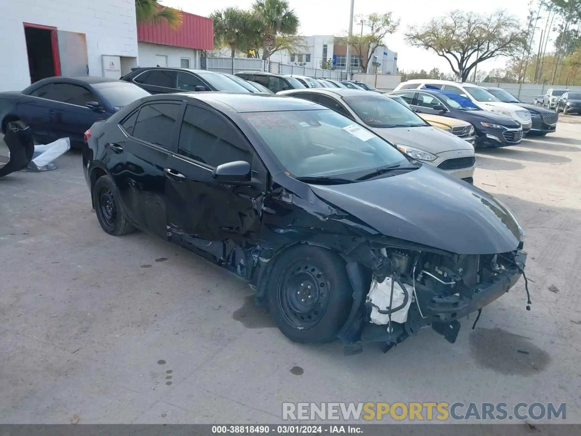 1 Photograph of a damaged car 2T1BURHE7KC204143 TOYOTA COROLLA 2019