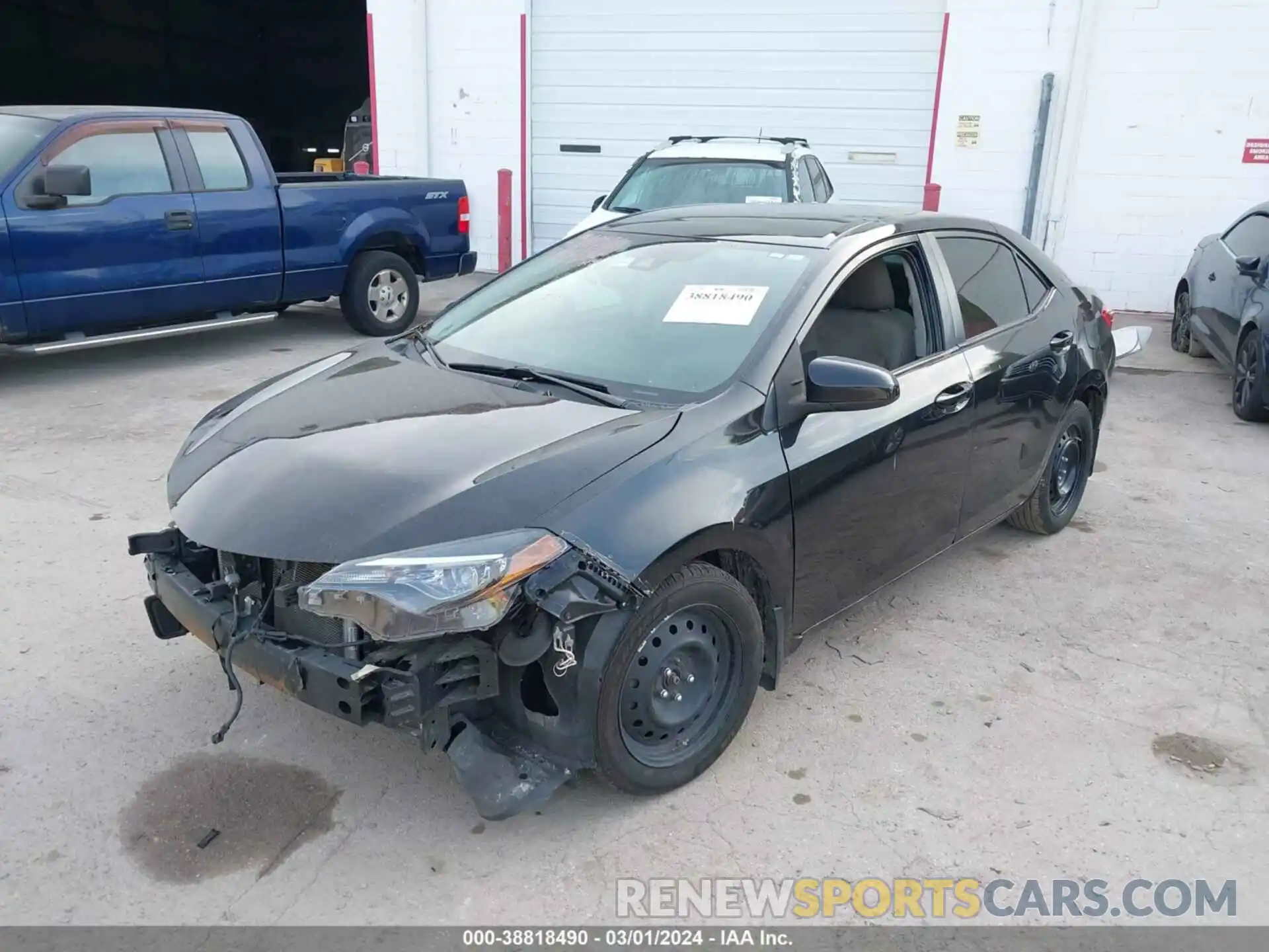 2 Photograph of a damaged car 2T1BURHE7KC204143 TOYOTA COROLLA 2019