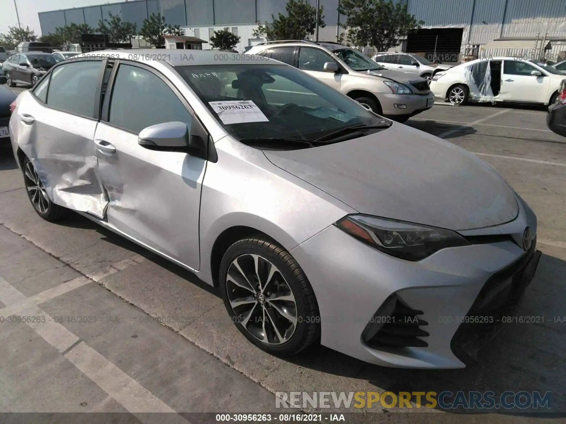 1 Photograph of a damaged car 2T1BURHE7KC204157 TOYOTA COROLLA 2019