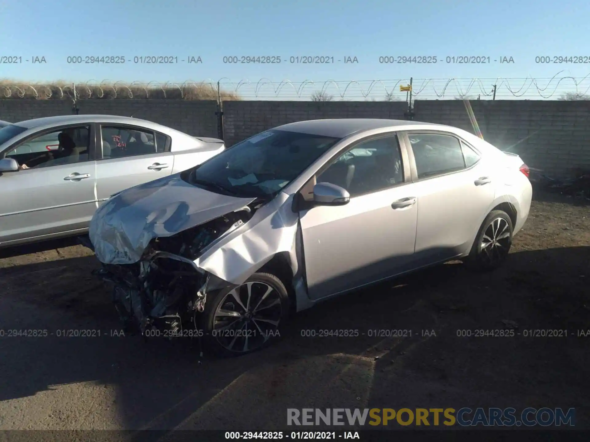 2 Photograph of a damaged car 2T1BURHE7KC204692 TOYOTA COROLLA 2019