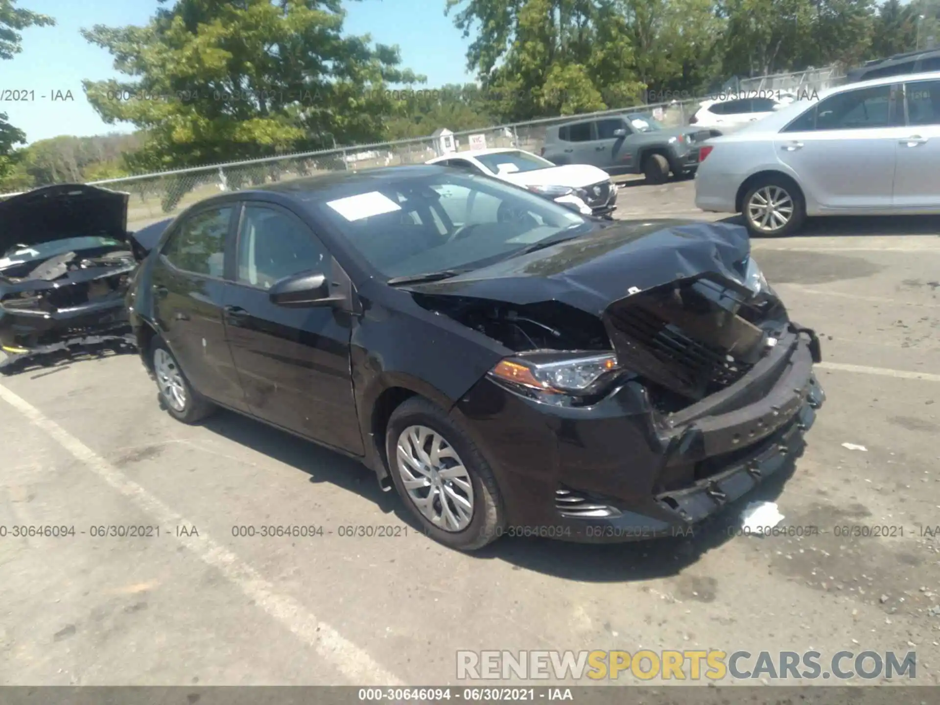 1 Photograph of a damaged car 2T1BURHE7KC204787 TOYOTA COROLLA 2019