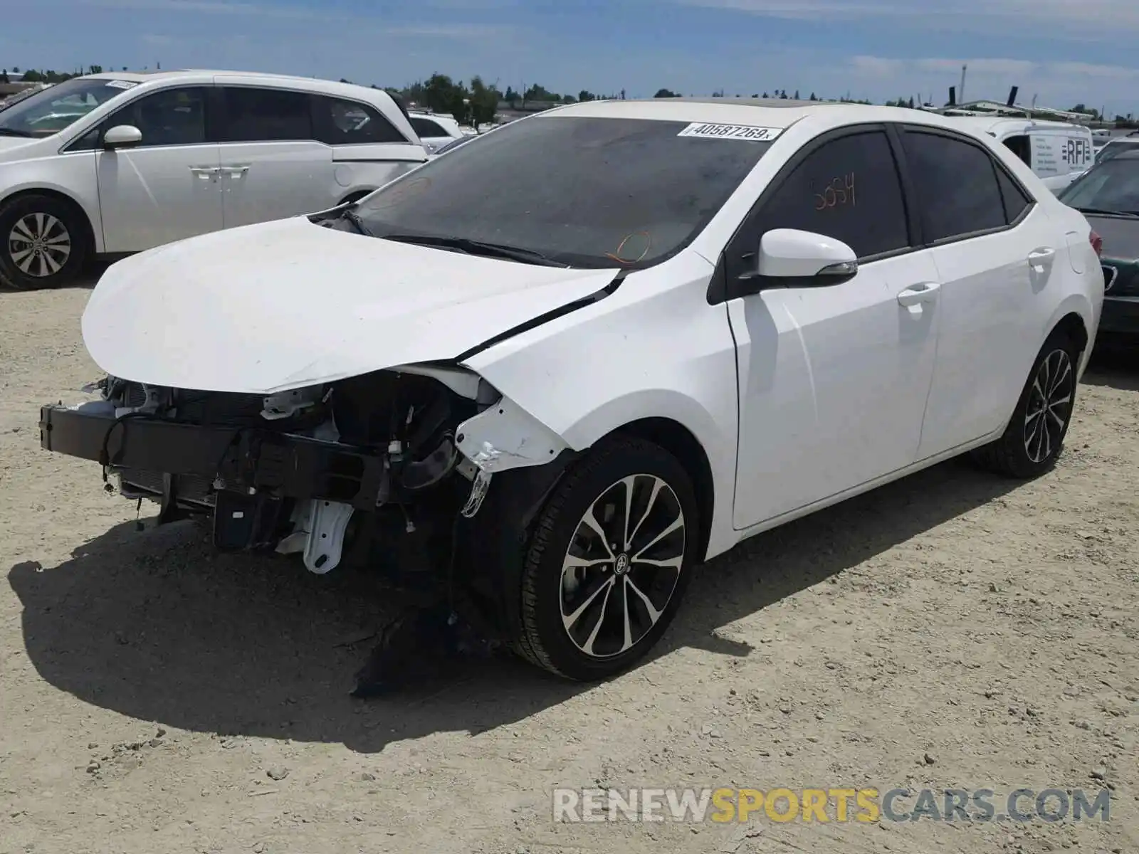 2 Photograph of a damaged car 2T1BURHE7KC204823 TOYOTA COROLLA 2019