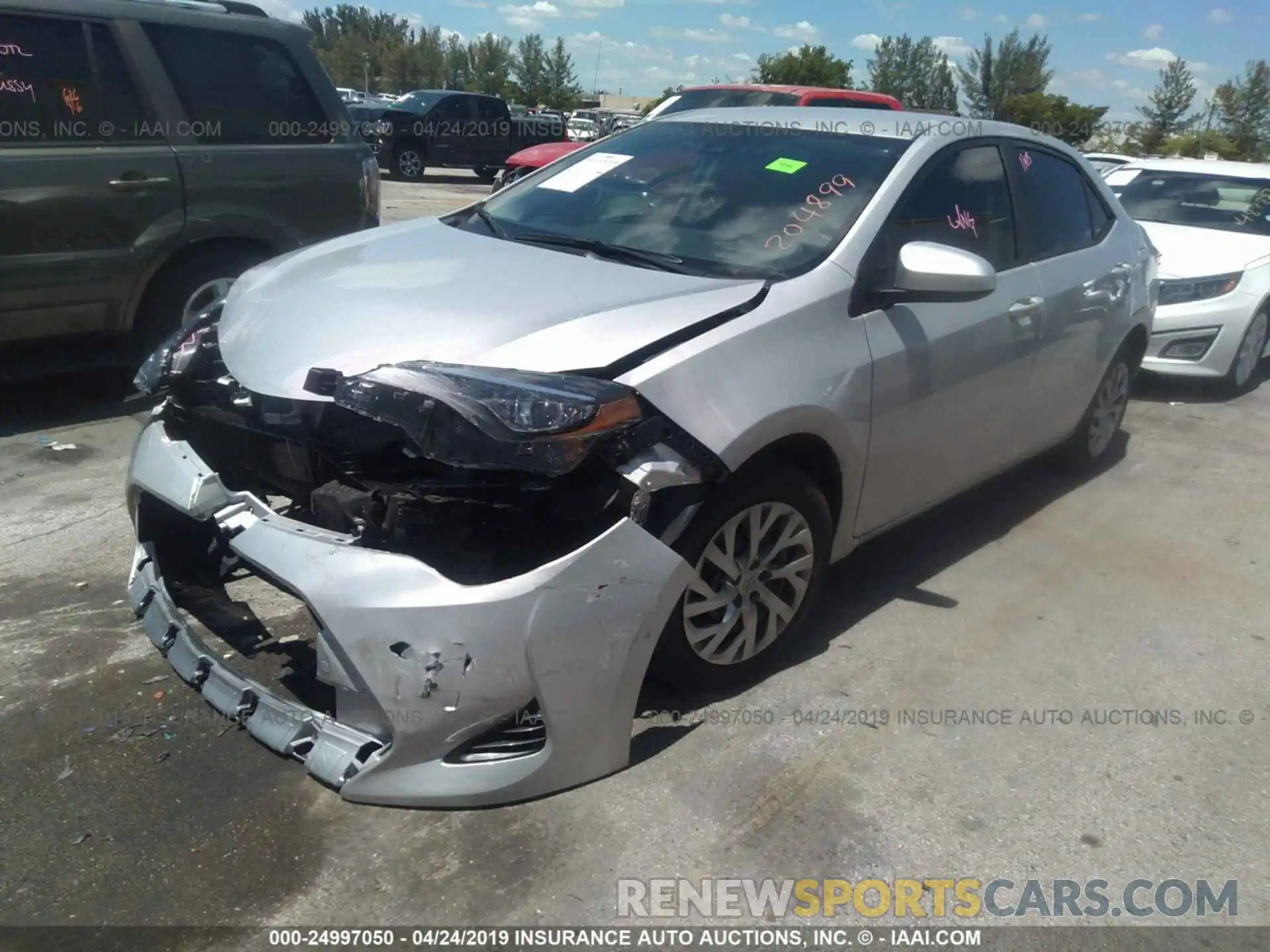 2 Photograph of a damaged car 2T1BURHE7KC204899 TOYOTA COROLLA 2019