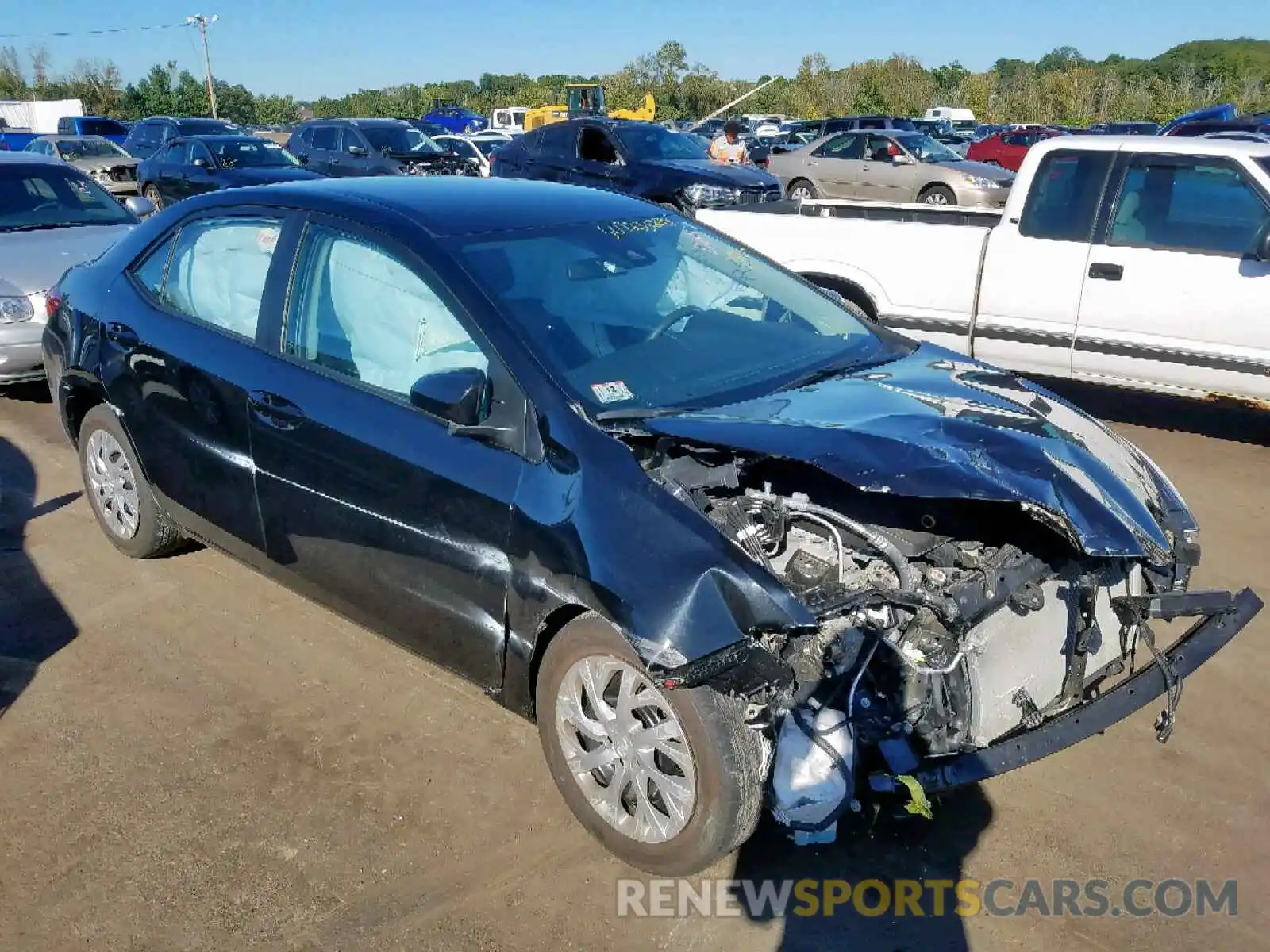 1 Photograph of a damaged car 2T1BURHE7KC205244 TOYOTA COROLLA 2019