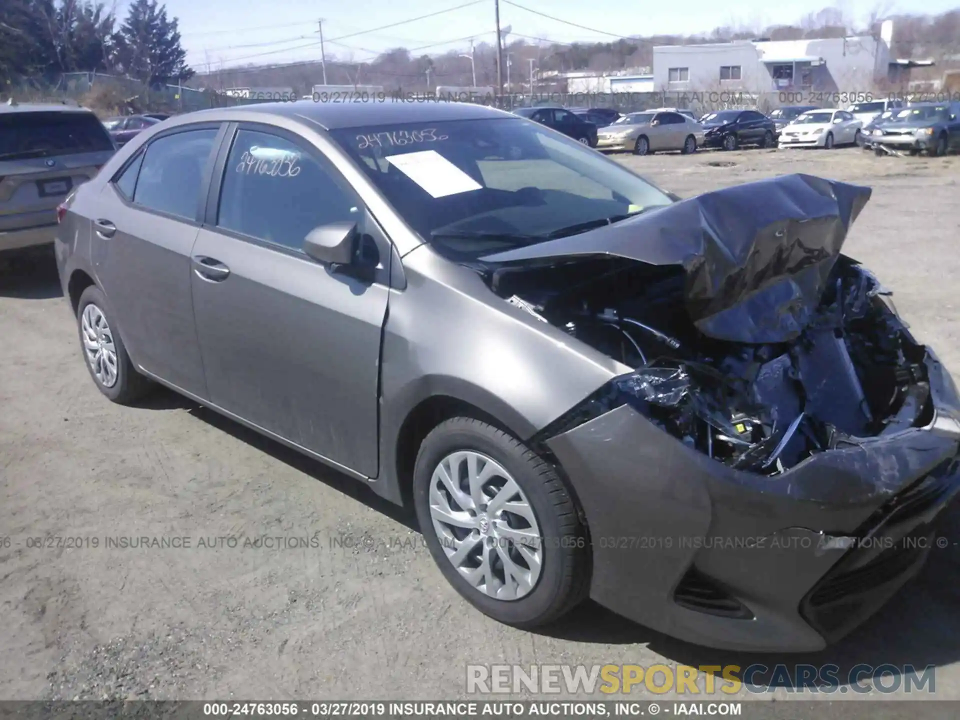 1 Photograph of a damaged car 2T1BURHE7KC205261 TOYOTA COROLLA 2019