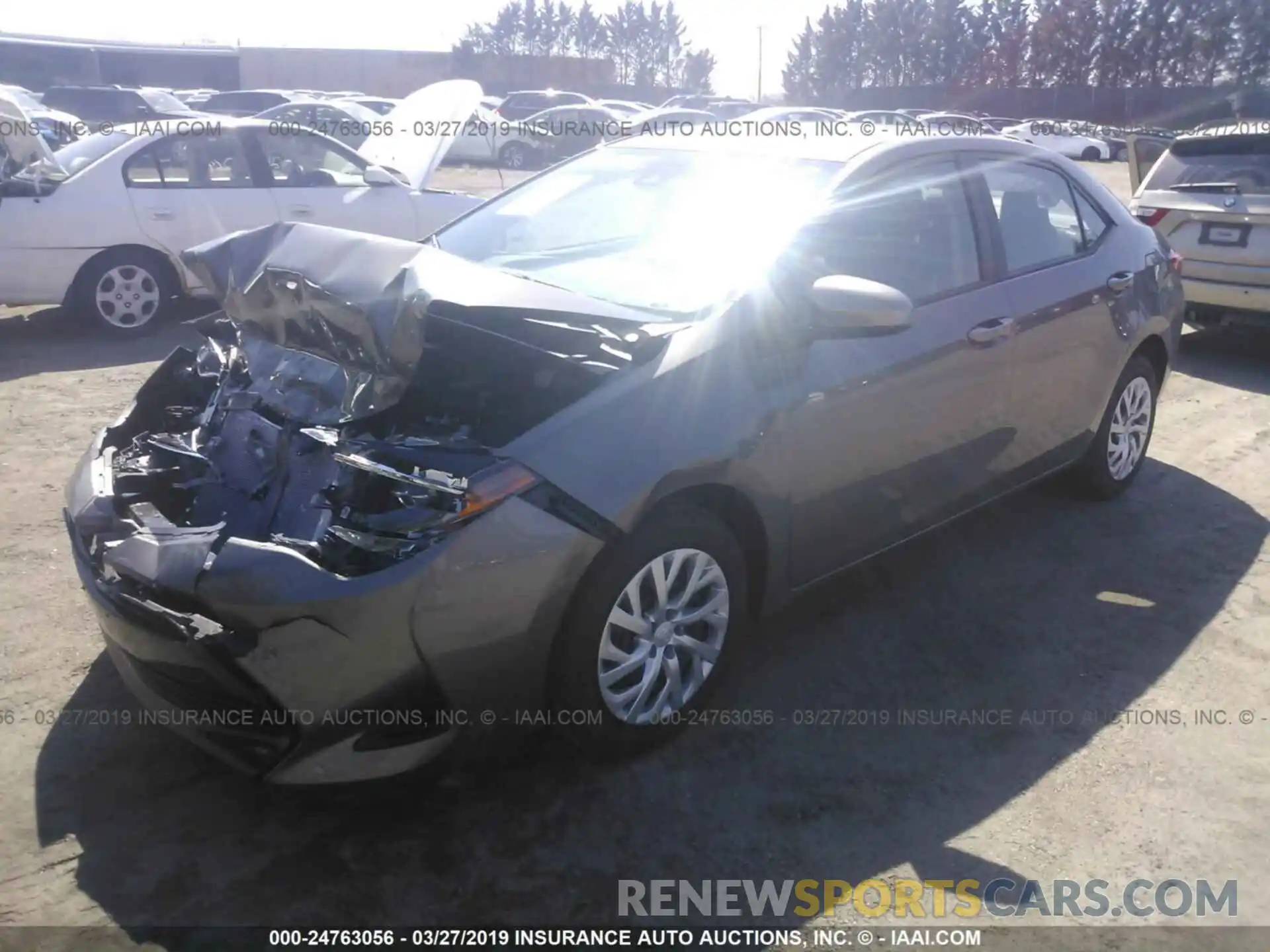 2 Photograph of a damaged car 2T1BURHE7KC205261 TOYOTA COROLLA 2019