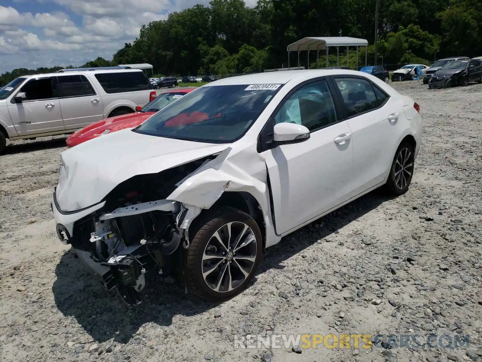 2 Photograph of a damaged car 2T1BURHE7KC205924 TOYOTA COROLLA 2019