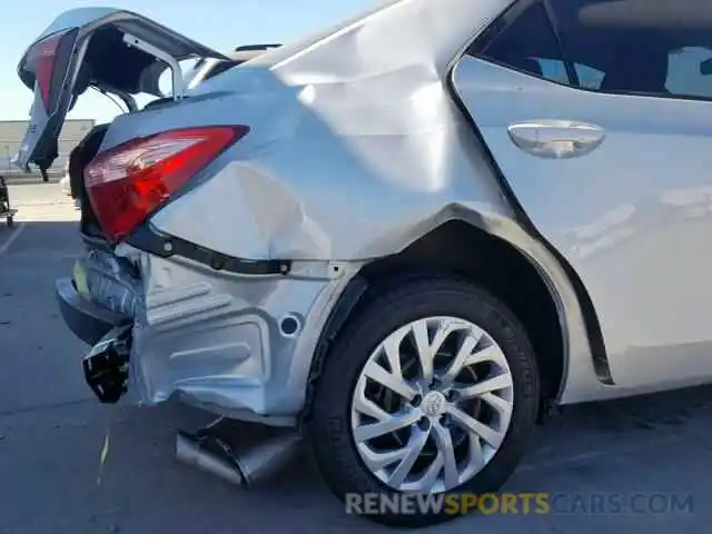 9 Photograph of a damaged car 2T1BURHE7KC205938 TOYOTA COROLLA 2019