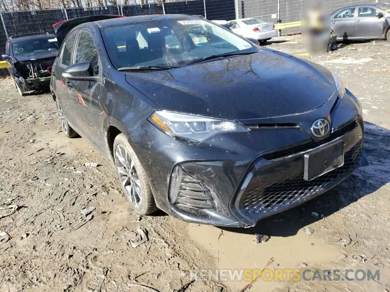 1 Photograph of a damaged car 2T1BURHE7KC206765 TOYOTA COROLLA 2019