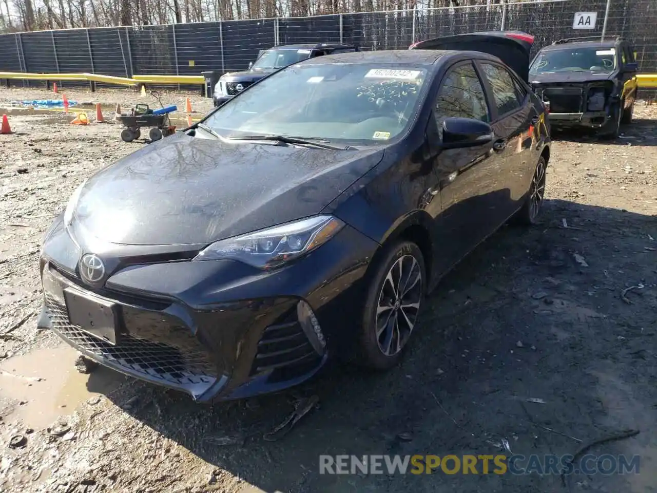 2 Photograph of a damaged car 2T1BURHE7KC206765 TOYOTA COROLLA 2019