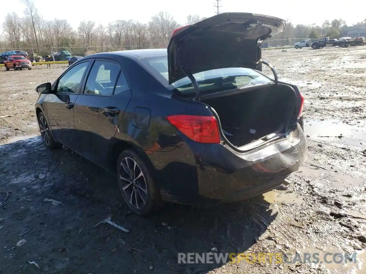 3 Photograph of a damaged car 2T1BURHE7KC206765 TOYOTA COROLLA 2019