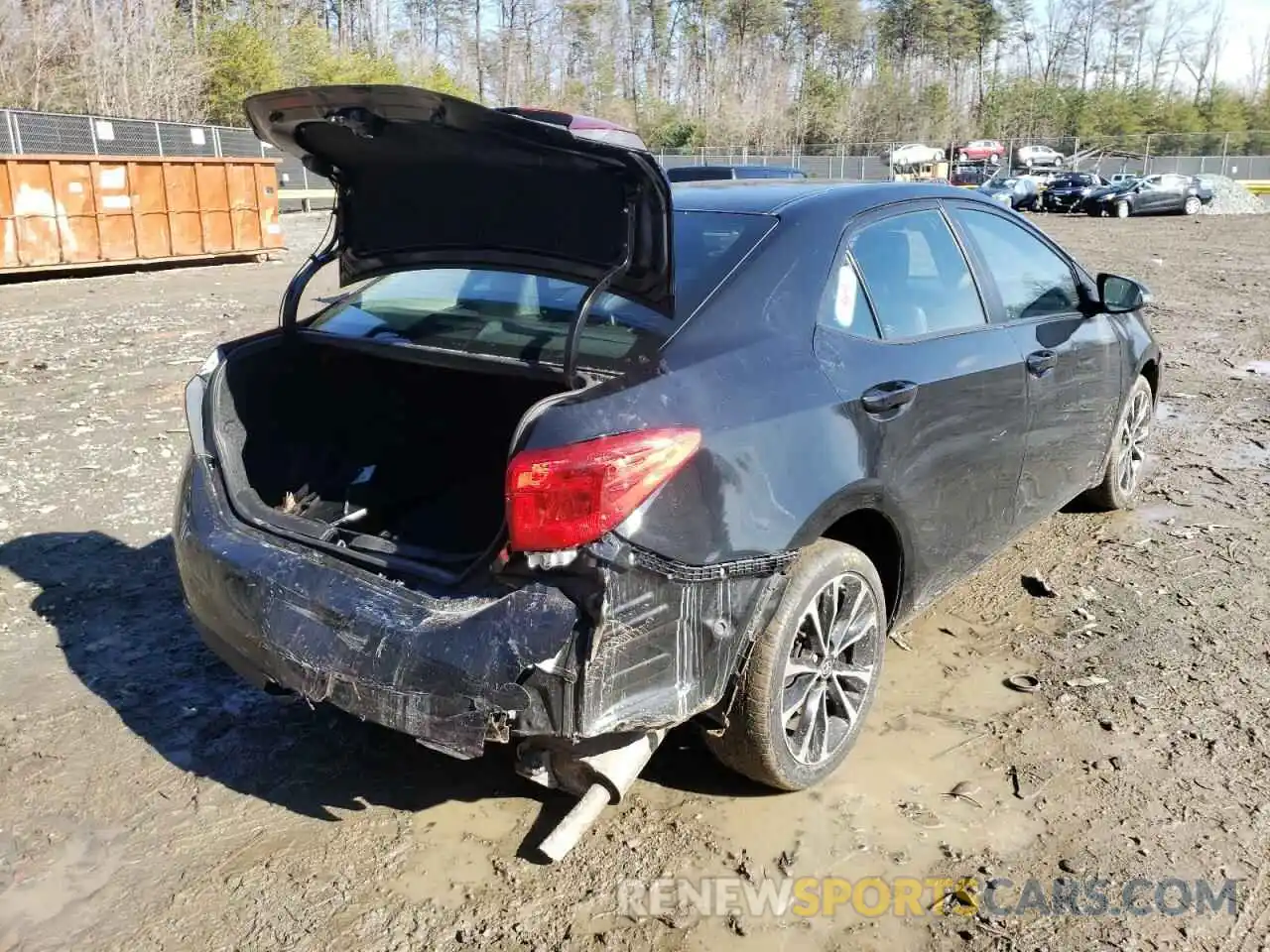 4 Photograph of a damaged car 2T1BURHE7KC206765 TOYOTA COROLLA 2019