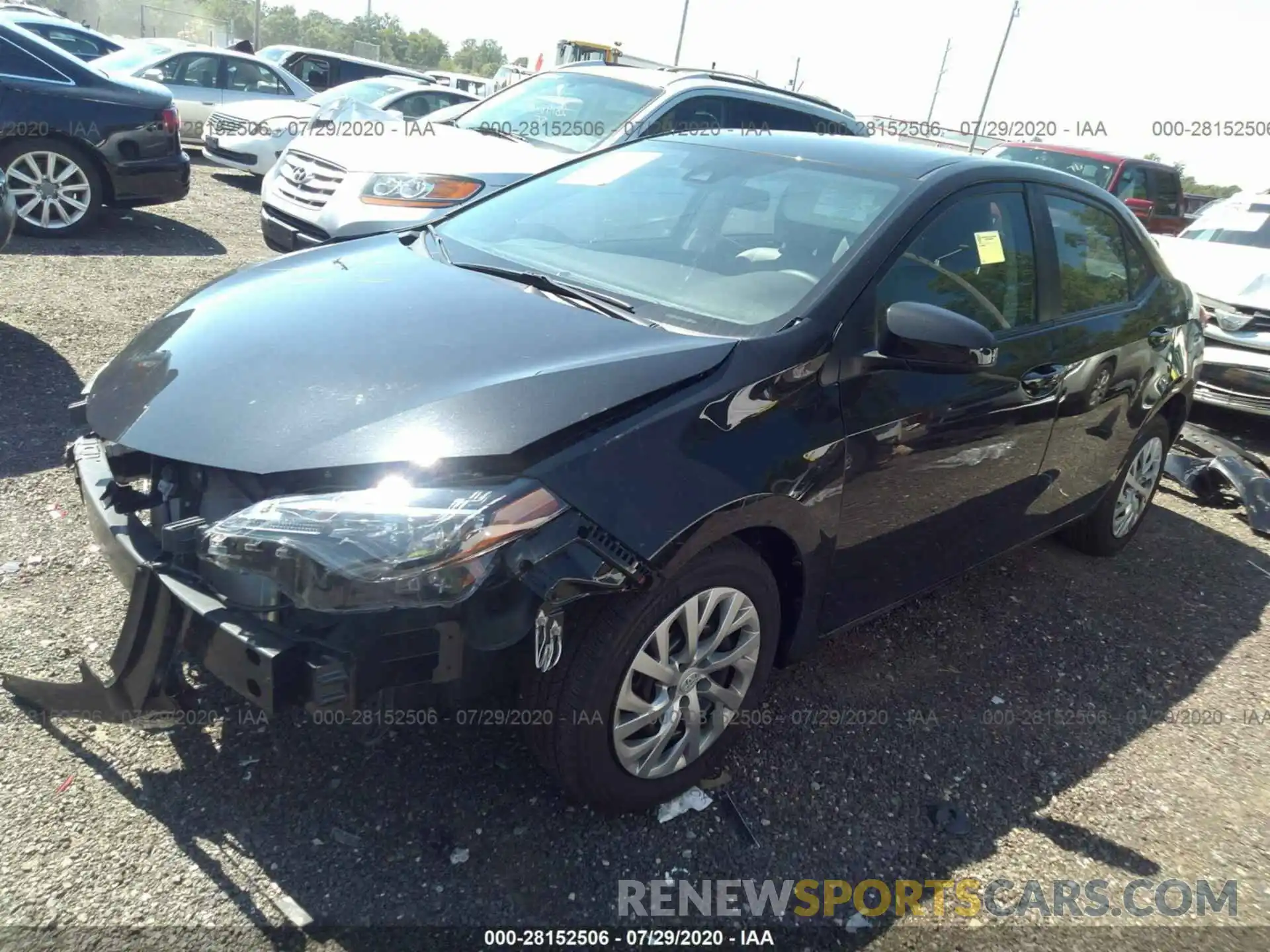 2 Photograph of a damaged car 2T1BURHE7KC206877 TOYOTA COROLLA 2019