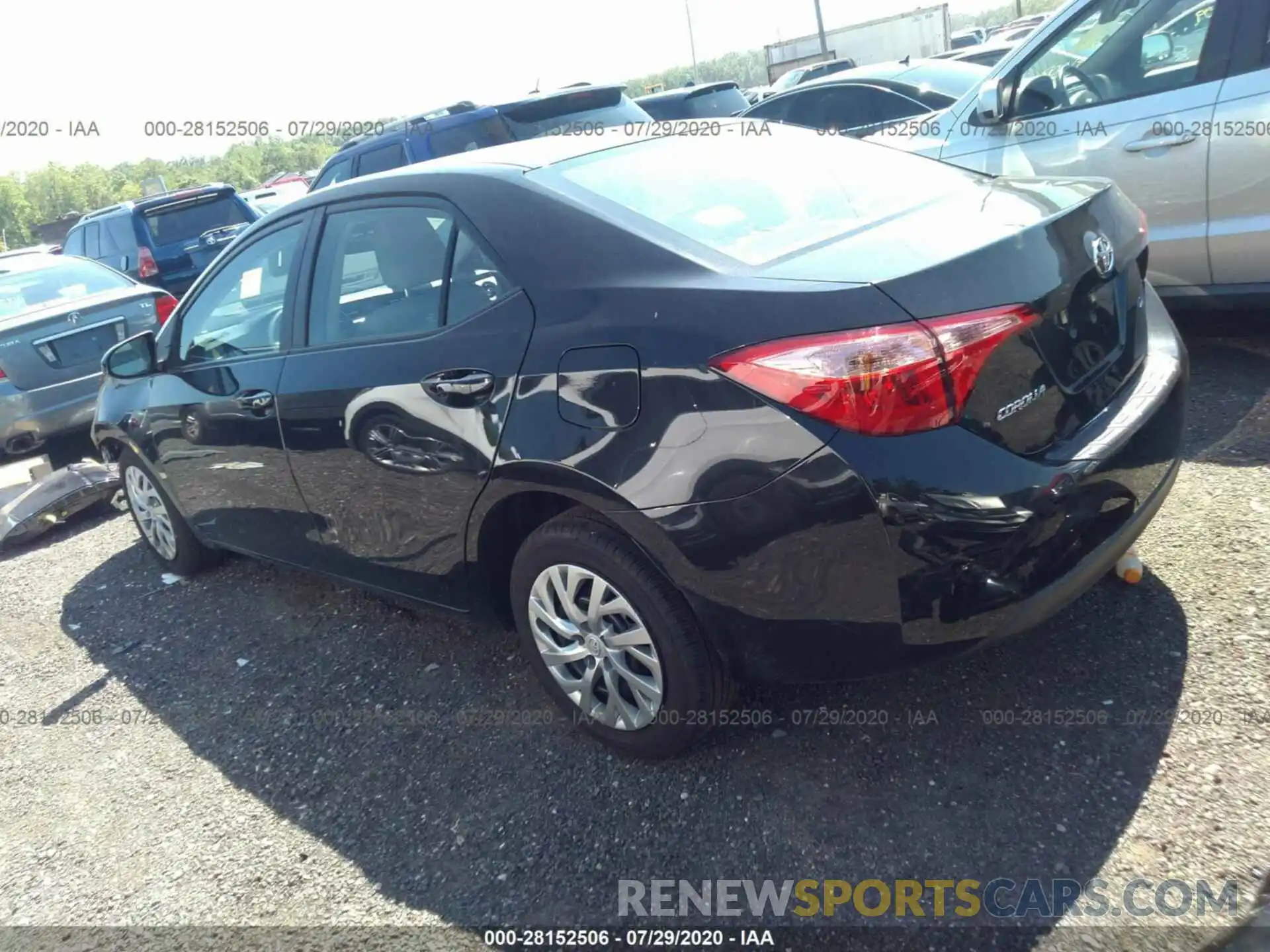 3 Photograph of a damaged car 2T1BURHE7KC206877 TOYOTA COROLLA 2019