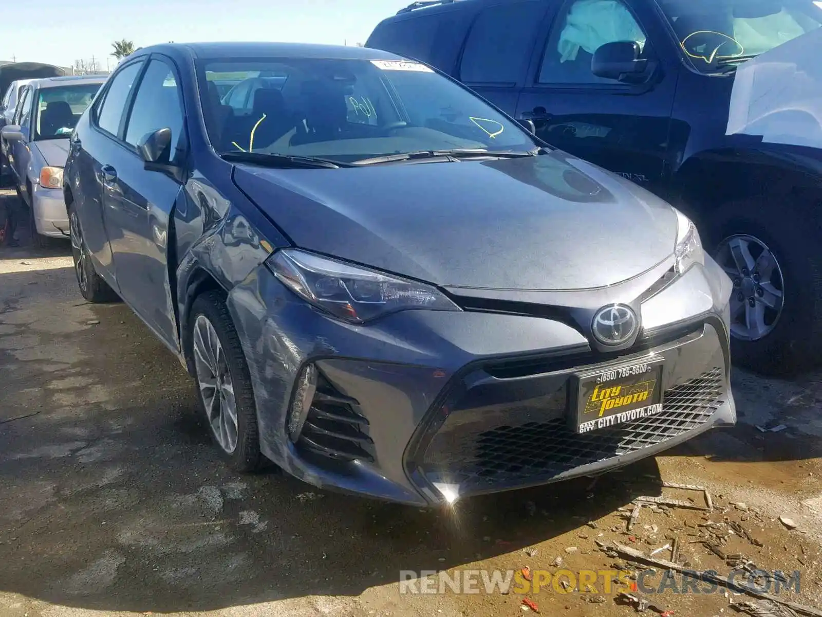 1 Photograph of a damaged car 2T1BURHE7KC207902 TOYOTA COROLLA 2019