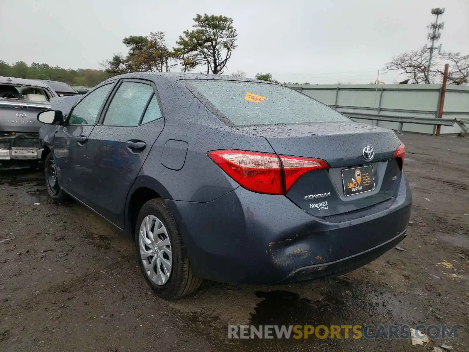 3 Photograph of a damaged car 2T1BURHE7KC208340 TOYOTA COROLLA 2019