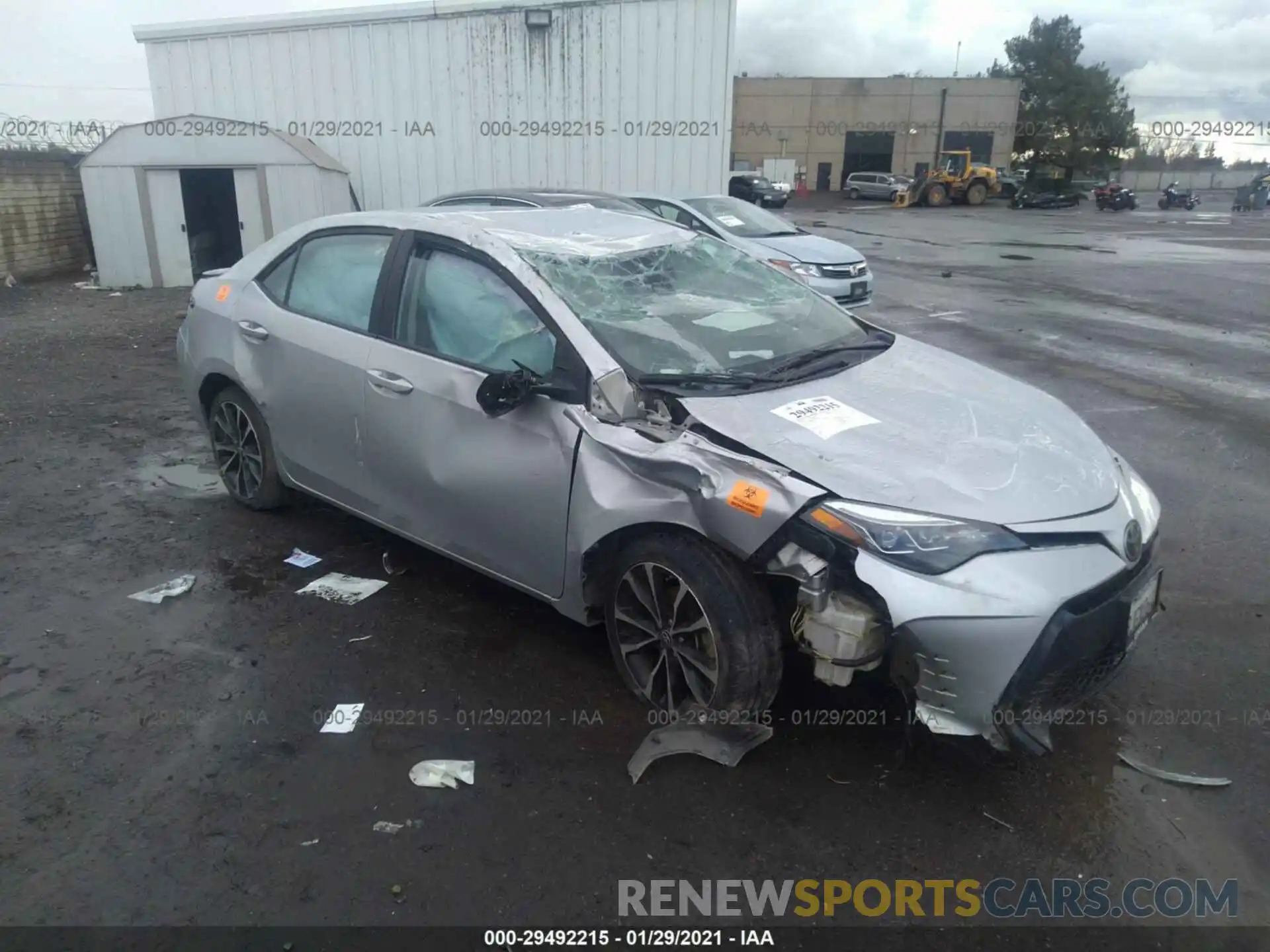 1 Photograph of a damaged car 2T1BURHE7KC208399 TOYOTA COROLLA 2019