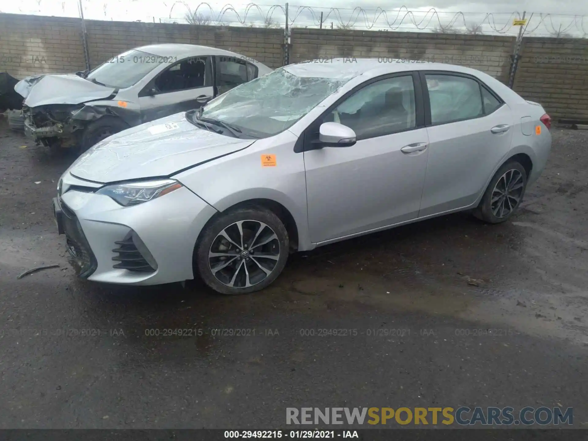 2 Photograph of a damaged car 2T1BURHE7KC208399 TOYOTA COROLLA 2019