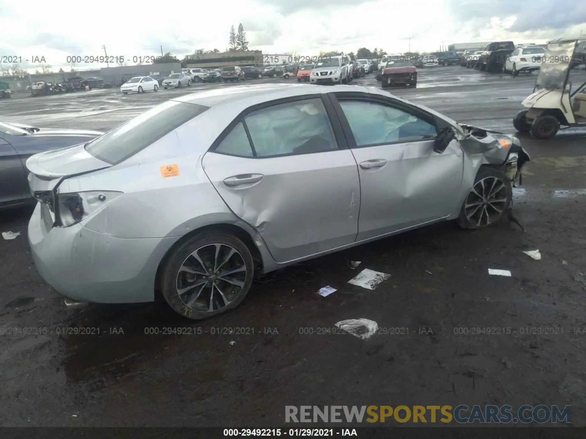 4 Photograph of a damaged car 2T1BURHE7KC208399 TOYOTA COROLLA 2019