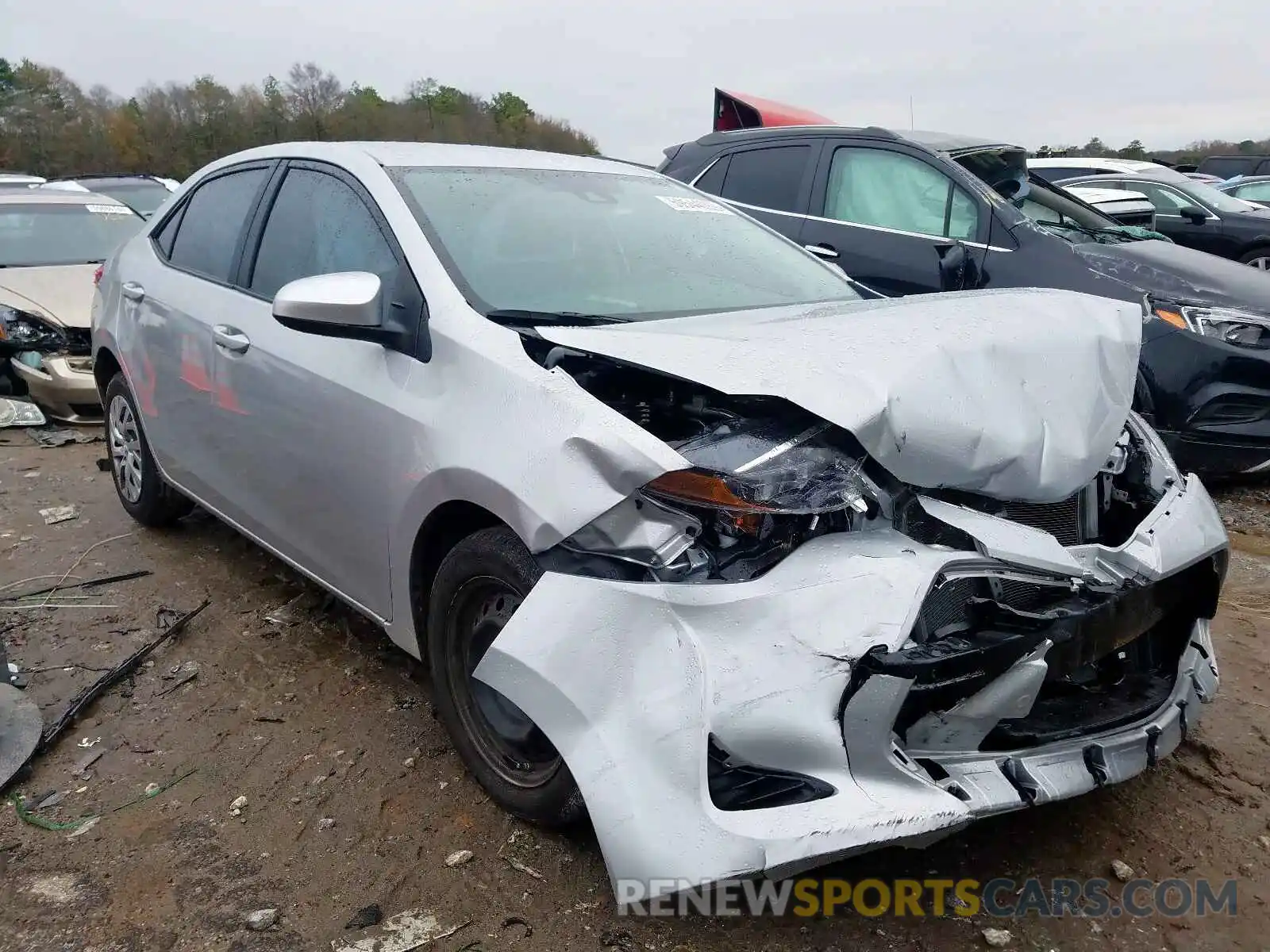 1 Photograph of a damaged car 2T1BURHE7KC208693 TOYOTA COROLLA 2019