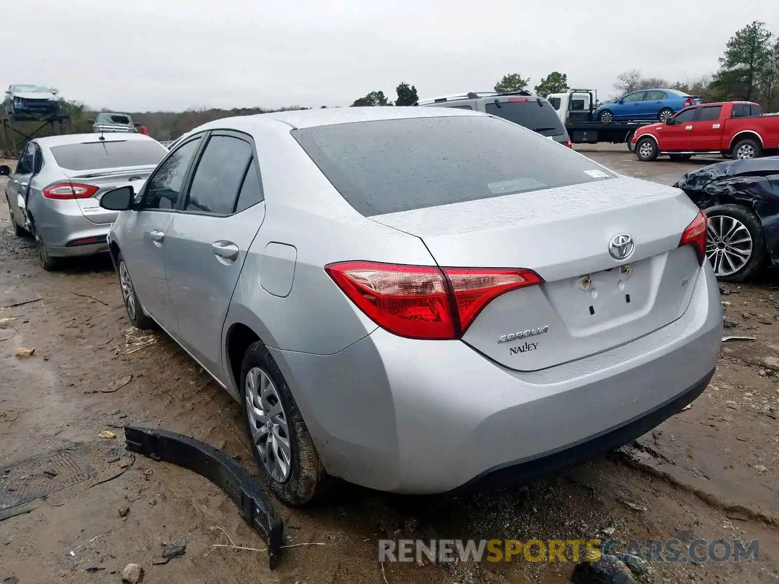 3 Photograph of a damaged car 2T1BURHE7KC208693 TOYOTA COROLLA 2019