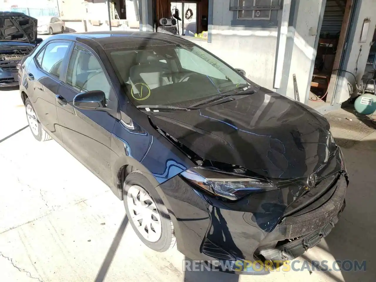 1 Photograph of a damaged car 2T1BURHE7KC209133 TOYOTA COROLLA 2019