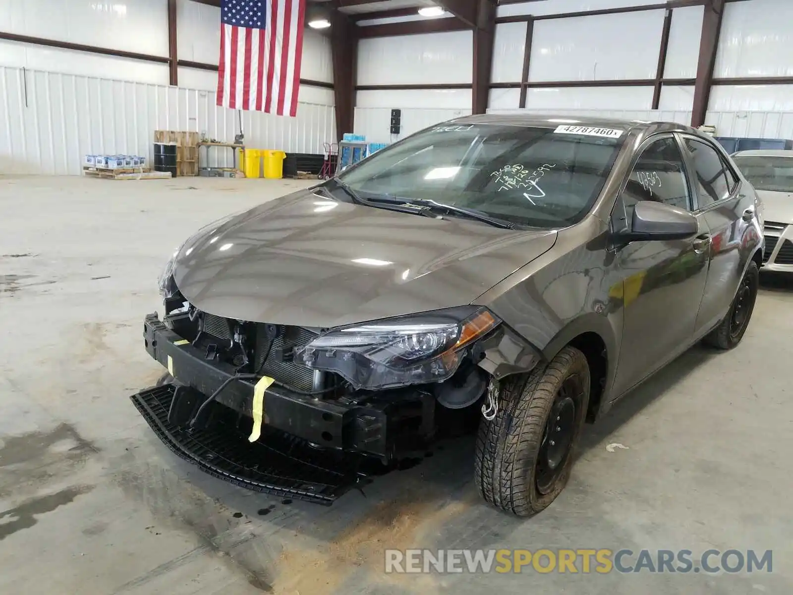 2 Photograph of a damaged car 2T1BURHE7KC209987 TOYOTA COROLLA 2019