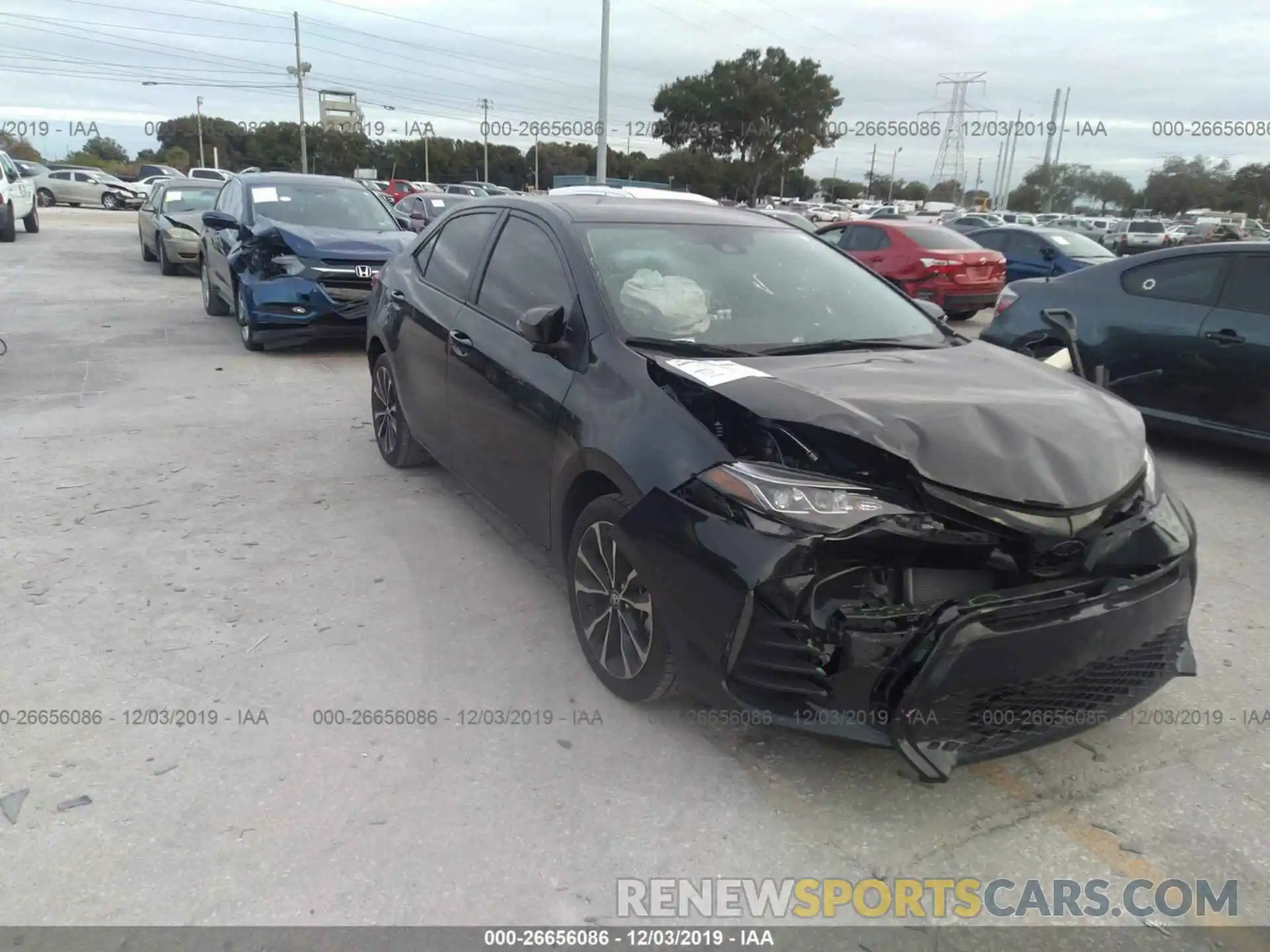 1 Photograph of a damaged car 2T1BURHE7KC210122 TOYOTA COROLLA 2019