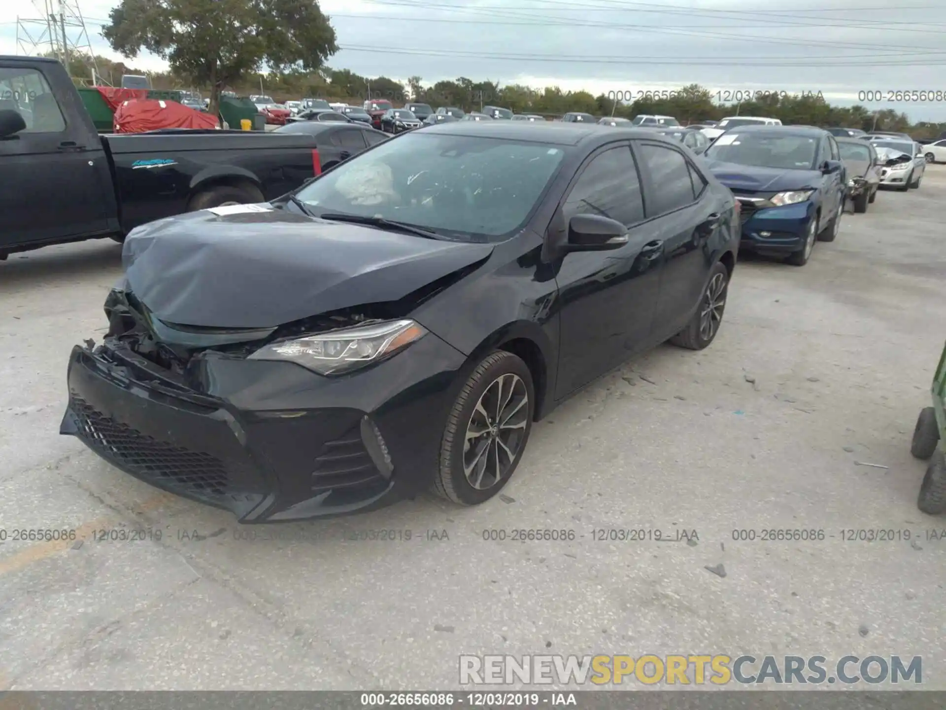 2 Photograph of a damaged car 2T1BURHE7KC210122 TOYOTA COROLLA 2019