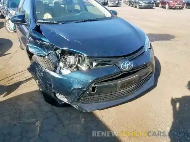 9 Photograph of a damaged car 2T1BURHE7KC210430 TOYOTA COROLLA 2019