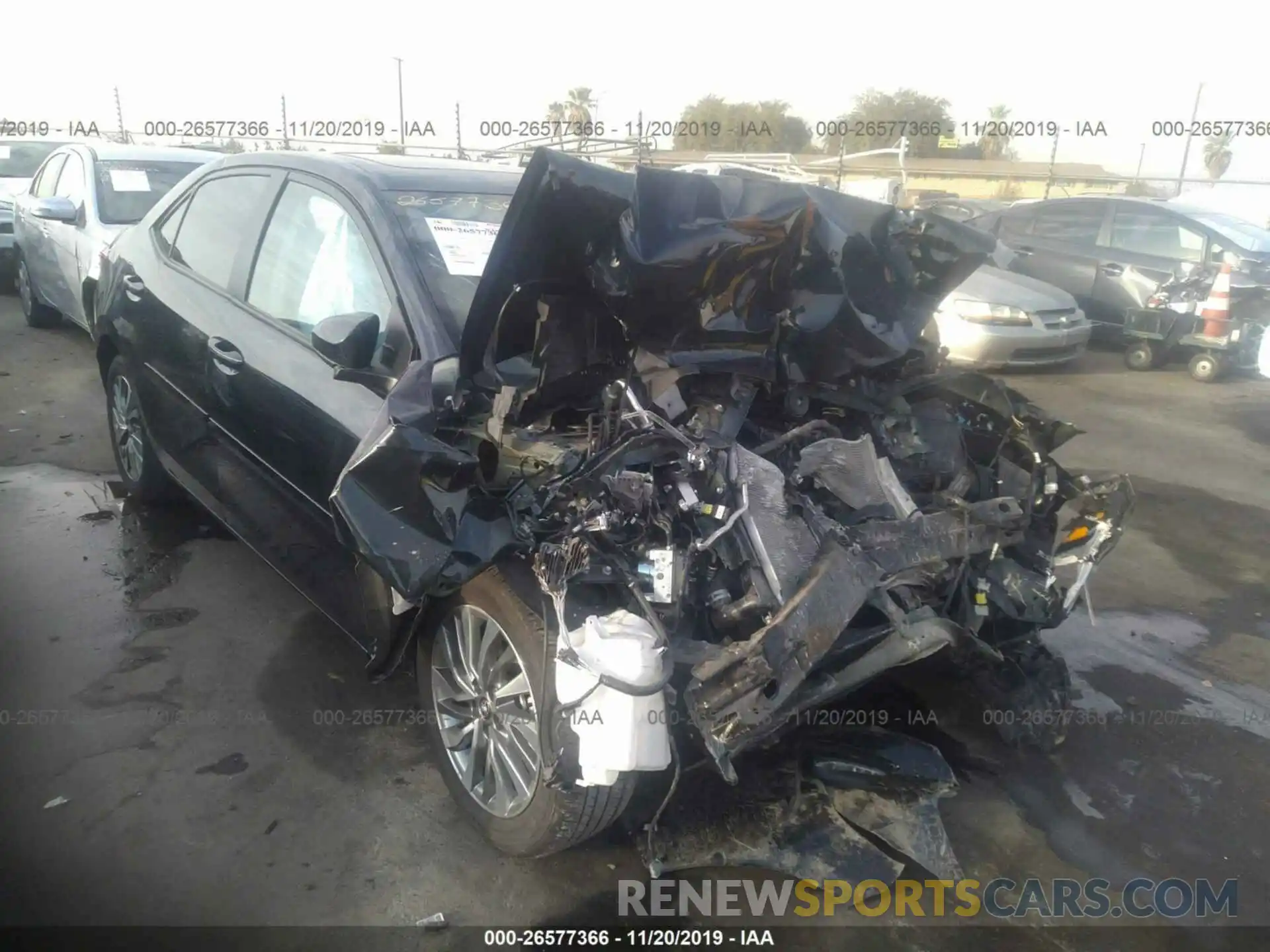 1 Photograph of a damaged car 2T1BURHE7KC210654 TOYOTA COROLLA 2019