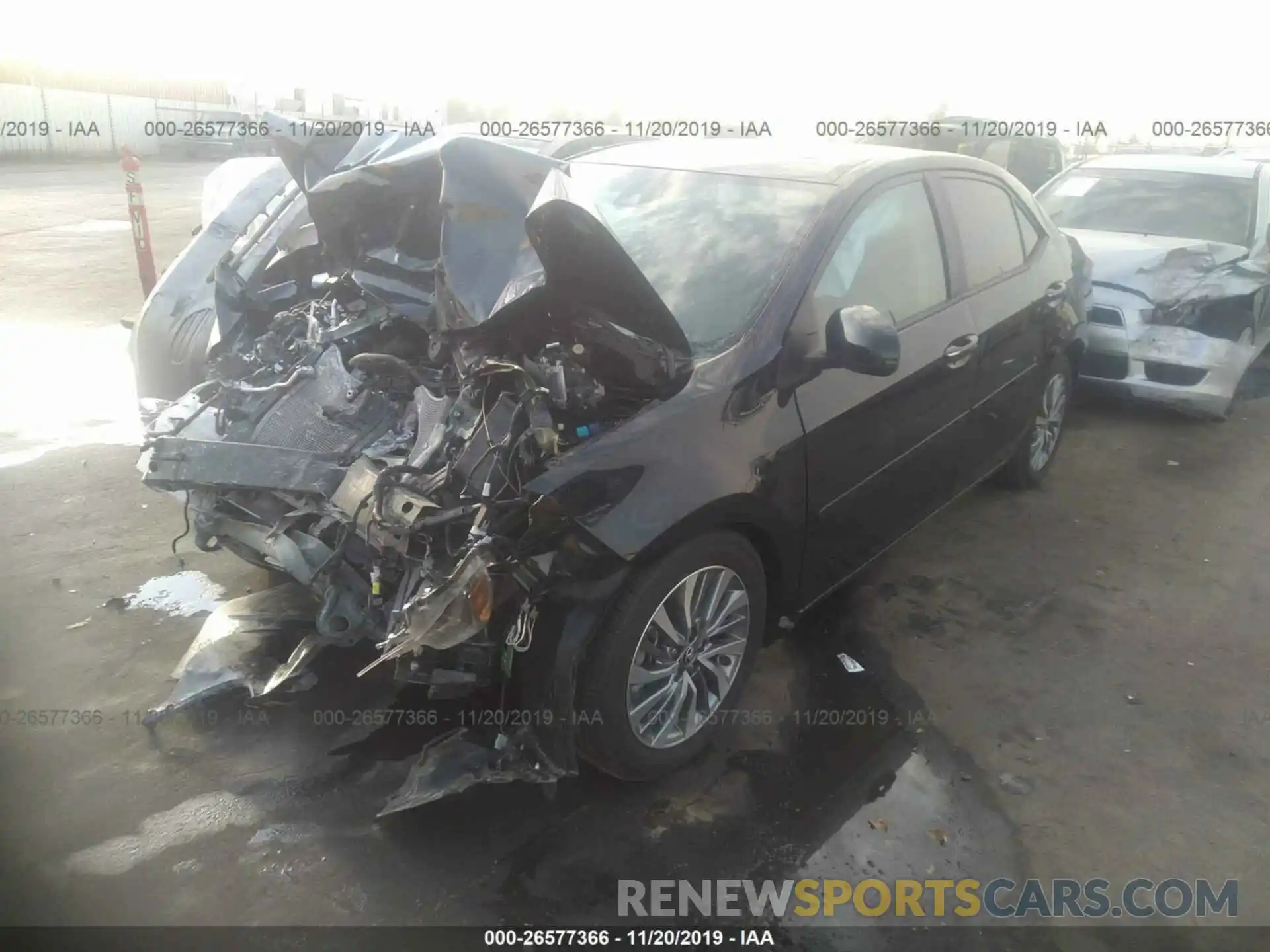 2 Photograph of a damaged car 2T1BURHE7KC210654 TOYOTA COROLLA 2019