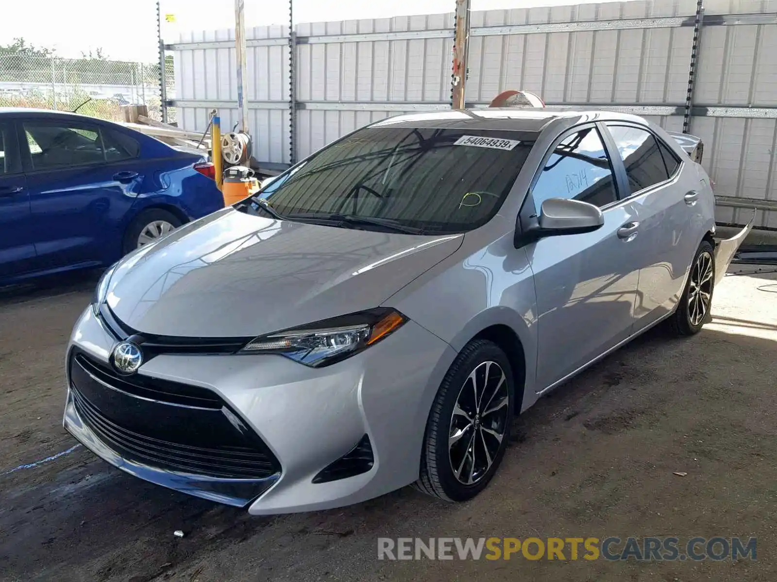 2 Photograph of a damaged car 2T1BURHE7KC210797 TOYOTA COROLLA 2019