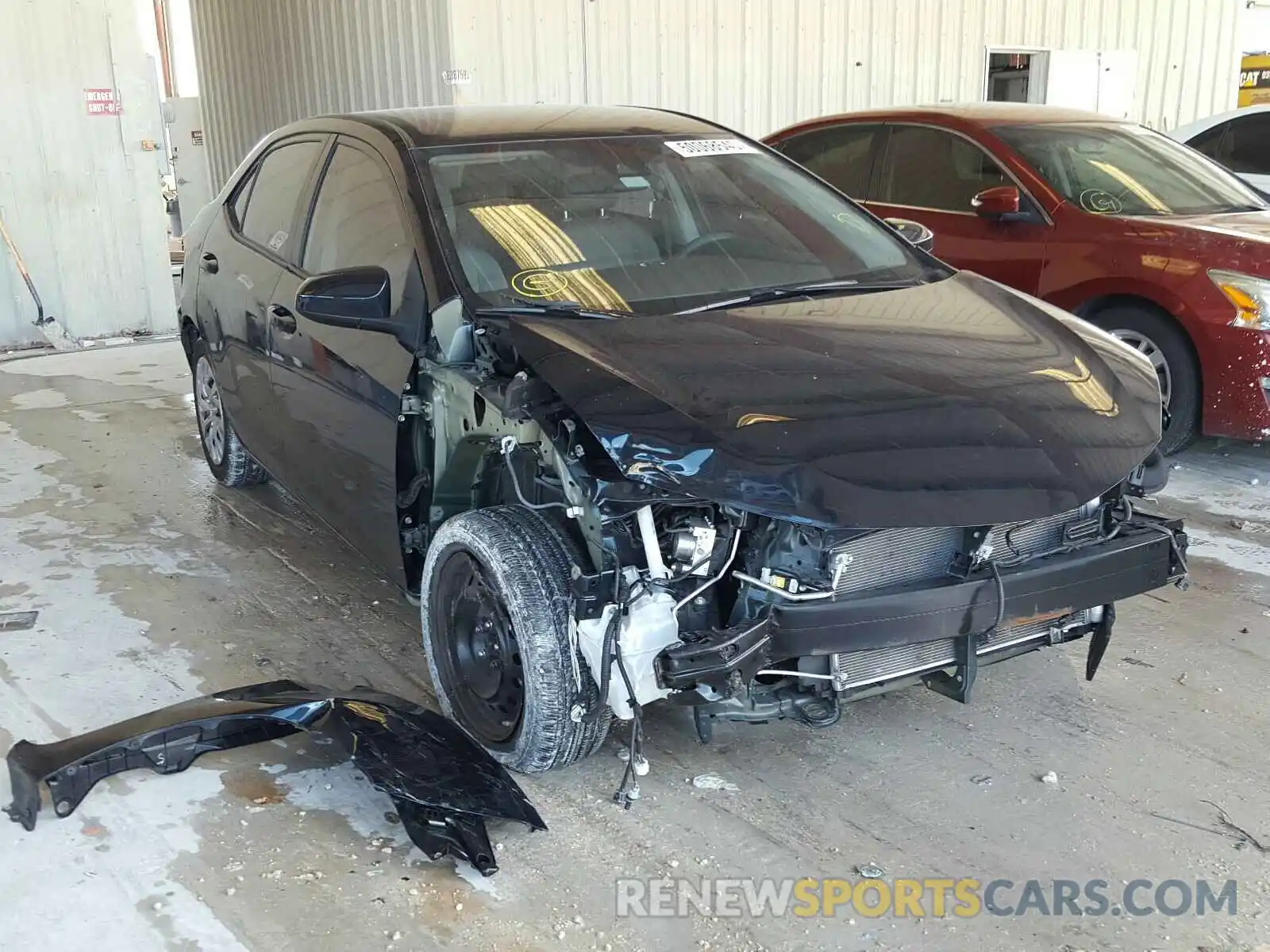 1 Photograph of a damaged car 2T1BURHE7KC211402 TOYOTA COROLLA 2019