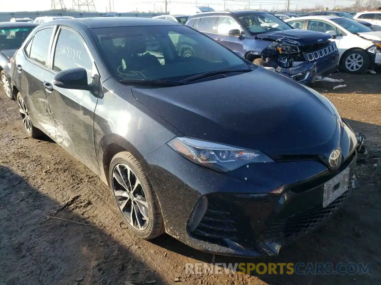 1 Photograph of a damaged car 2T1BURHE7KC212081 TOYOTA COROLLA 2019