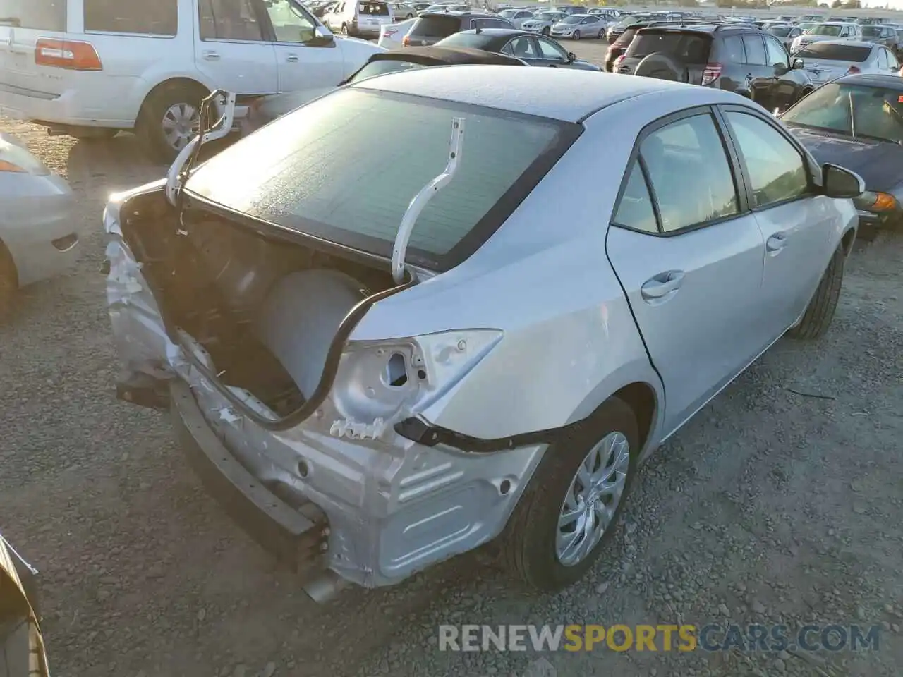 4 Photograph of a damaged car 2T1BURHE7KC212534 TOYOTA COROLLA 2019