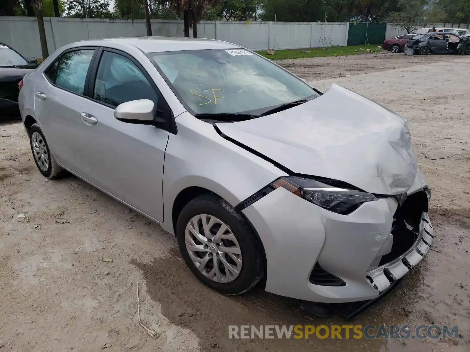 1 Photograph of a damaged car 2T1BURHE7KC212792 TOYOTA COROLLA 2019