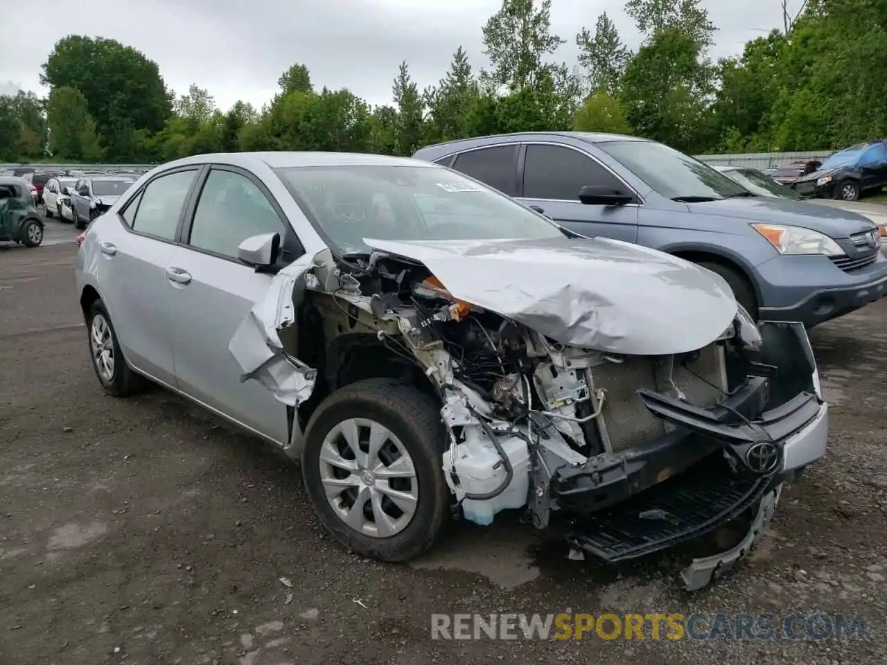 1 Photograph of a damaged car 2T1BURHE7KC212954 TOYOTA COROLLA 2019