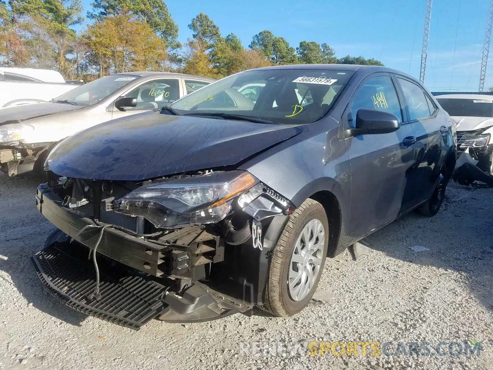 2 Photograph of a damaged car 2T1BURHE7KC213084 TOYOTA COROLLA 2019