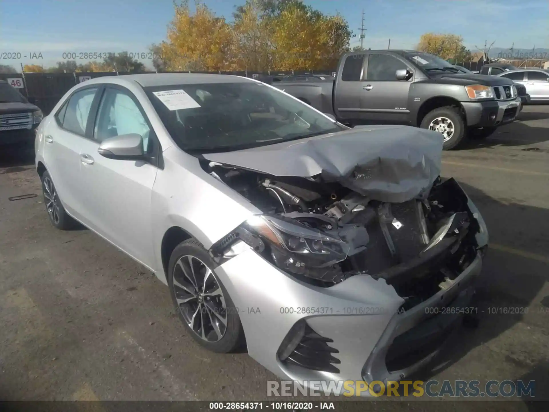 1 Photograph of a damaged car 2T1BURHE7KC213747 TOYOTA COROLLA 2019