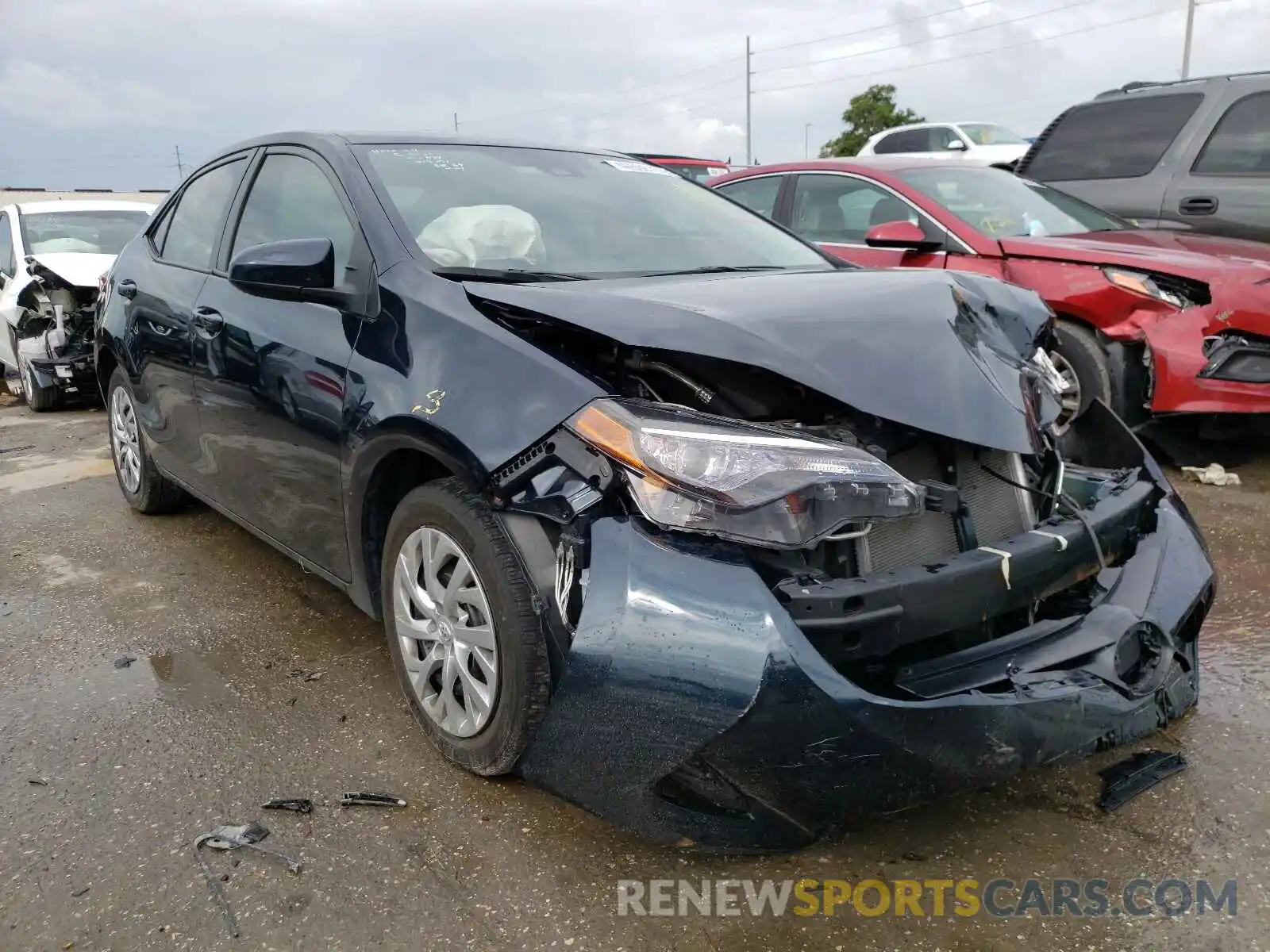 1 Photograph of a damaged car 2T1BURHE7KC214171 TOYOTA COROLLA 2019