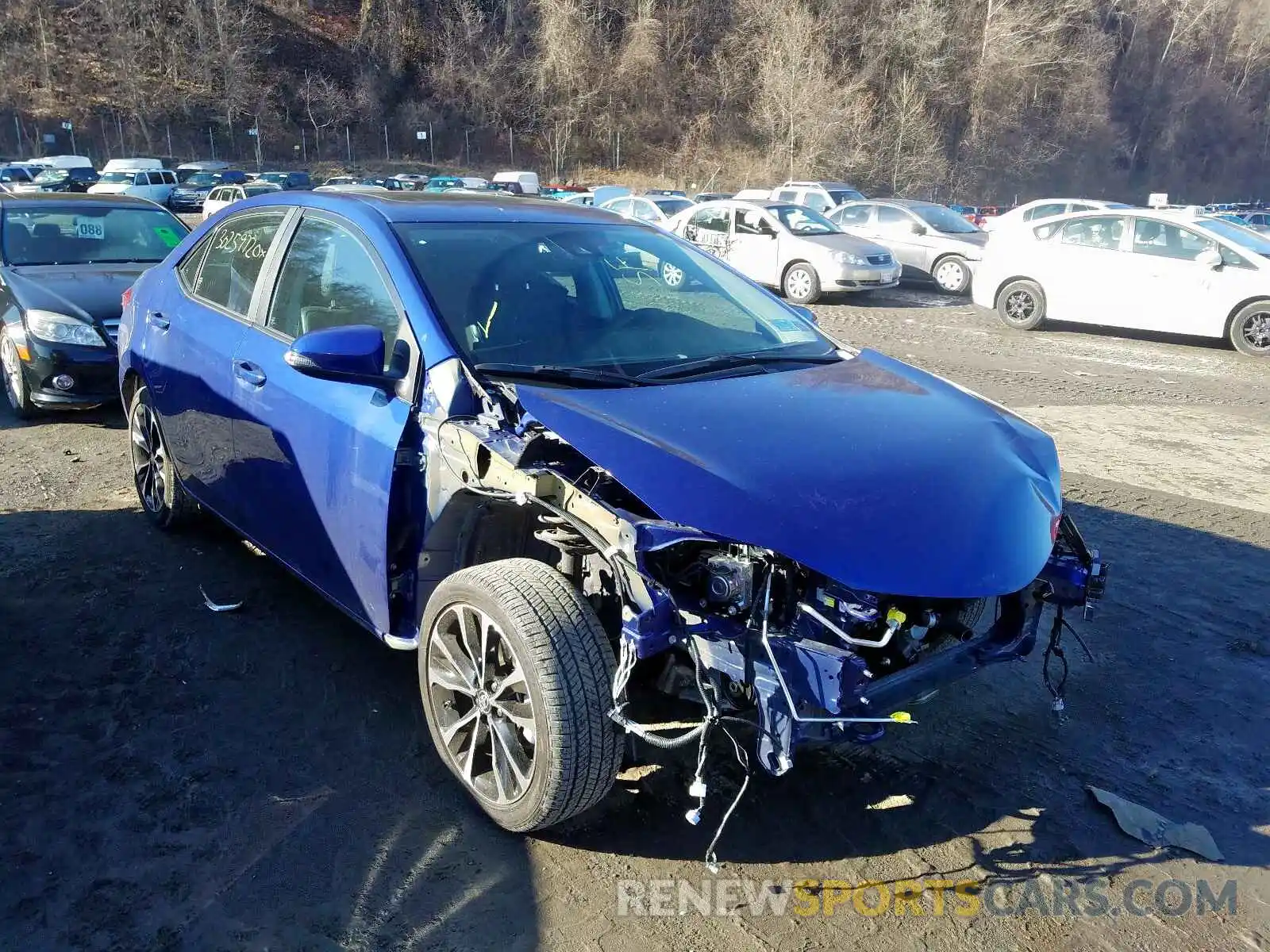 1 Photograph of a damaged car 2T1BURHE7KC214302 TOYOTA COROLLA 2019