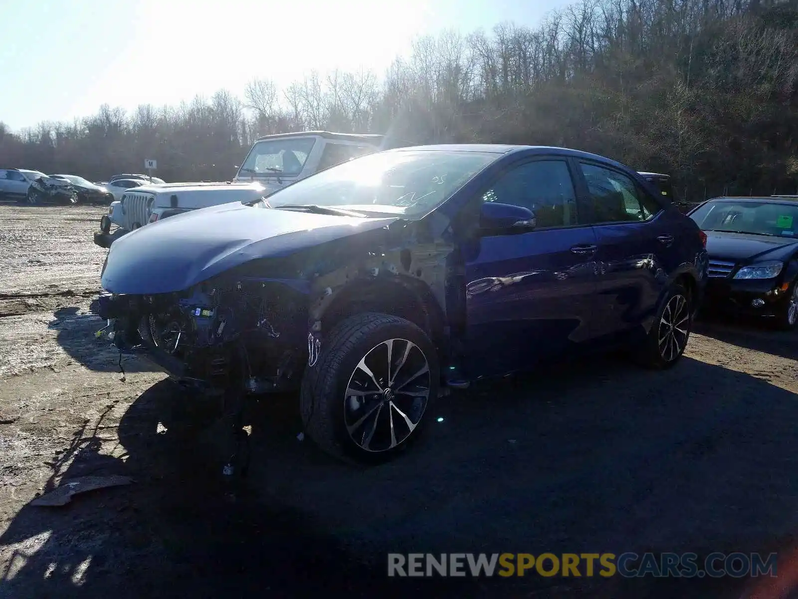 2 Photograph of a damaged car 2T1BURHE7KC214302 TOYOTA COROLLA 2019