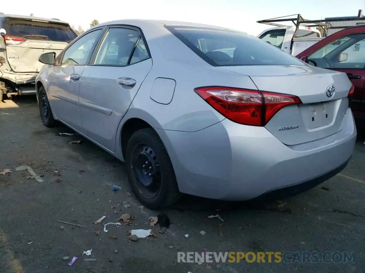 3 Photograph of a damaged car 2T1BURHE7KC214459 TOYOTA COROLLA 2019